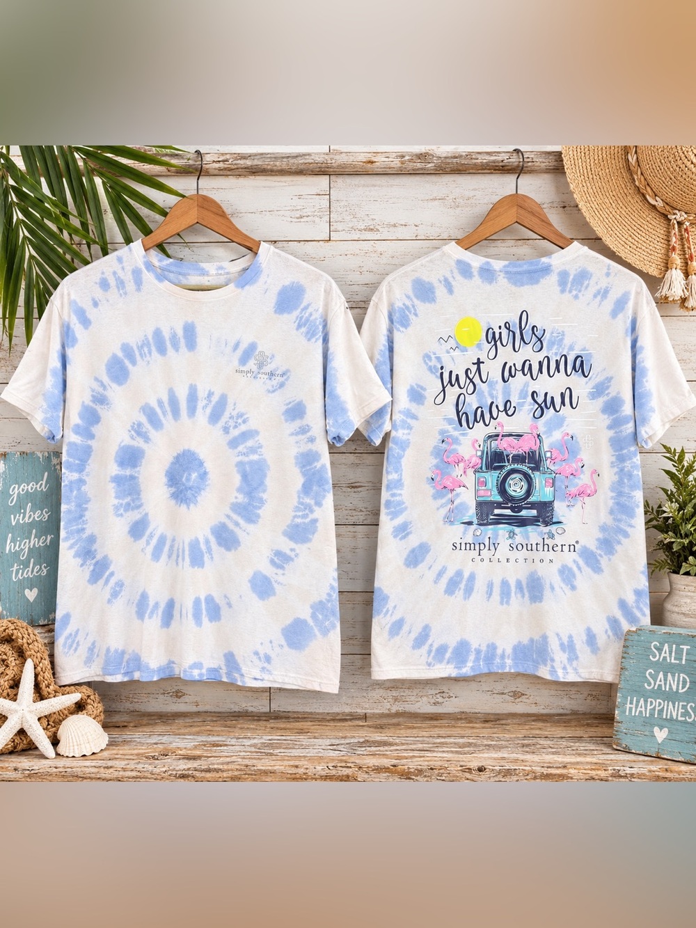 ☀️ Simply Southern Girls Just Wanna Have Sun Tie Dye Tee XL